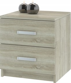 Loft éjjeliszekrény 2 fiókos – Sonoma tölgy
