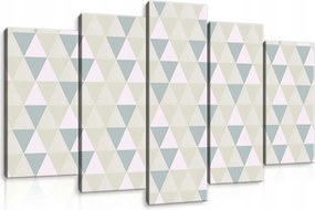 Vászonkép 100x60 Geometriai mozaik háromszögek absztrakt pasztell minimalizmus