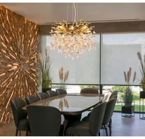 Globo 64138H1G - Kábeles csillár QUEENA 8xE14/40W/230V arany