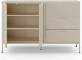 Krémszínű komód 140x90 cm Diora – Marckeric