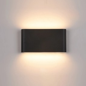 Italux Modern KĂŒltĂ©ri LED lĂĄmpa Romano Fekete ITXPL-266B IP54