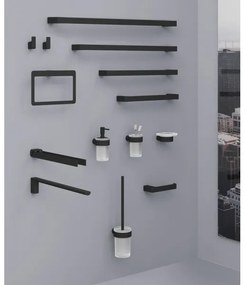 Gedy - PIRENEI fali szappantartó tejüveg/matt fekete