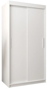 Ruhásszekrény 100 cm Toki (matt fekete + matt fehér). 1064789
