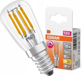Led izzó T26 Tubusos E14 2.8W 25W 250lm 2700K Meleg fényerőszabályozható