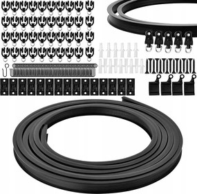 5 M-es Függöny Sín, Hajlított Mennyezeti Sín Függöny Ablakokhoz, Mennyezeti Szerelés