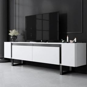 TV szekrény Yildiz - White, Black