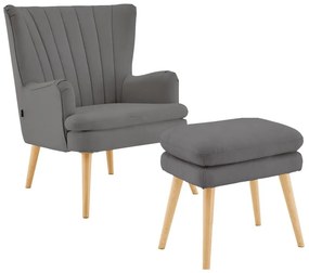 Szürke fotel Zenia - Støraa