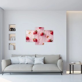 Kép - Eprek buborékokban (90x60 cm)