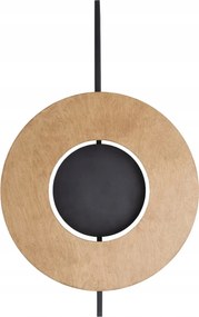 Fali lámpa fa fekete irodai étkezőbe Sunset Natural A