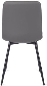 Szürke Eco-bőr Étkezőszék. BILI