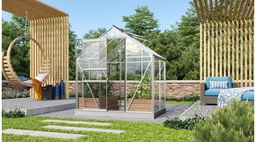 üvegház VITAVIA VENUS 2500 tiszta üveg 3 mm ezüst színű LG1025