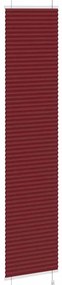 pliszírozott redőny Bordeaux piros 50x200 cm szövetszélesség
