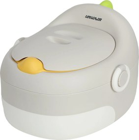 AIYAPLAY 3 az 1-ben gyermek WC, eltávolítható WC, fogantyús WC, 6-72 hónapos gyermekeknek, 50 kg kapacitás, műanyag, műbőr, szürke | Aosom