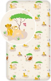 Disney Az Oroszlánkirály Trees gumis lepedő 90x200 cm