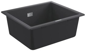GROHE 31654AP0 - K700U mosogató 533 × 457 mm fekete gránit/fekete