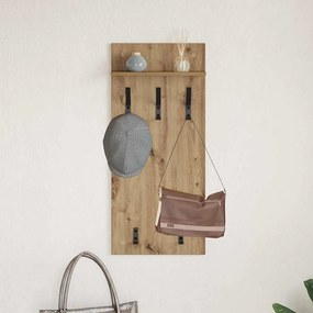 Fali Kabáthorog kézműves tölgy 90 x 40 x 10 cm Faanyag