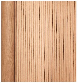 Natúr színű könyvespolc tölgyfa dekorral 75x162 cm Heritage – Hübsch