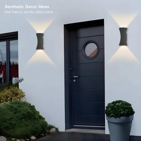 Brilagi - LED kültéri fali lámpa BICON LED/10W/230V antracit IP44