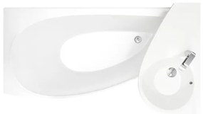 Ravak CT01000000 - Sarokkád AVOCADO 150x75 cm akril/fehér