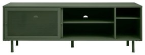 Sötétzöld fém TV-állvány 160x55 cm Veep – Unique Furniture