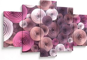 Absztrakt kép Rózsa virága (150x105 cm)
