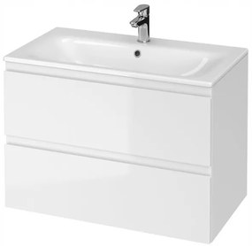 Cersanit Moduo, függő szekrény + mosdó 80 cm, fehér, S801-316-DSM