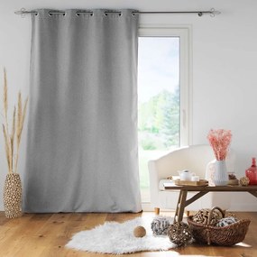 Világosszürke hangszigetelő függöny 140x260 cm Jupiter – douceur d'intérieur