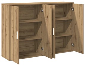 Szekrények 2 db Kézműves tölgy 60x31x84 cm Szerelt fa