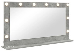pipere tükör Beton szürke 100 x 55 x 18 cm Tükör Pipere tükör