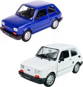 Welly Fiat 126 fém kisautó - Maluch, 1:34