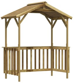 impregnált fenyőfa grillezőfészer 163,5 x 93 x 210 cm