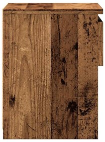 2 db antik fa forgácslap éjjeliszekrény 40 x 30 x 39 cm