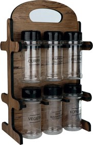 Fűszertartó Szett, Régi Fa Fűszertartó