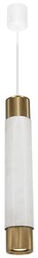 Csillár zsinóron Marble white/brass 1xGU10/8W/230V