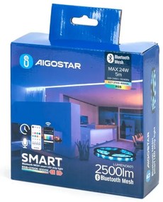 Aigostar - LED RGBW Szalag 5m MESH LED/24W/230V 2700-6500K + + távirányító