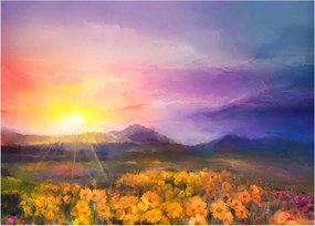 Kép - Hajnalban (üvegen) (70x50 cm)
