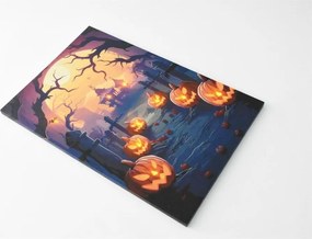 Fali kép Tök temető 9 LED 60,5 x 40 cm