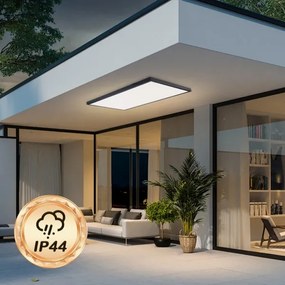 Brilagi-LED Dimmelhető fürdőszobai lámpatest FRAME SMART LED/96W/230V IP44 fekete + távirányító