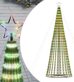 színes LED karácsonyfa 688 LED 300 cm
