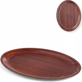 Fa Csúszásgátló Tálca Ovális 29X21CM Pincér Étterem Hendi