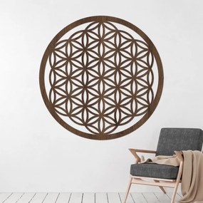 Fából készült mandala a falon Életvirág - PERTON