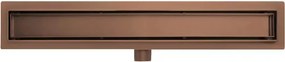 AREZZO design 2in1 800 mm-es rozsdamentes acél folyóka, szálcsiszolt bronz