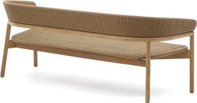 Bézs-natúr színű akácfa kerti kanapé Arinella – Kave Home