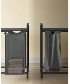 REX szennyeskosár, fekete/szürke