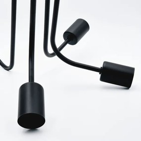 Felületre szerelhető csillár  TRINITY 5xE27/15W/230V fekete