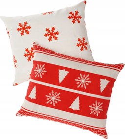 2 db-os párnahuzat szett Karácsonyi Szarvas És Karácsonyfa 40x50 cm