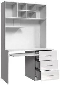 PC asztal Paralia PD03 (fehér + fényes szürke). 1058965