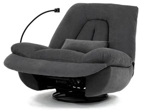 Elektromos vezérlésű szürke szövet dönthető fotel. TV-7089 GREY2