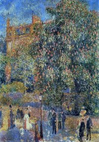 Renoir-Place Saint Georges üvegkép, falikép