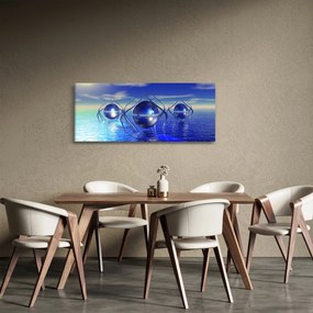 Absztrakció kép - víz (120x50 cm)